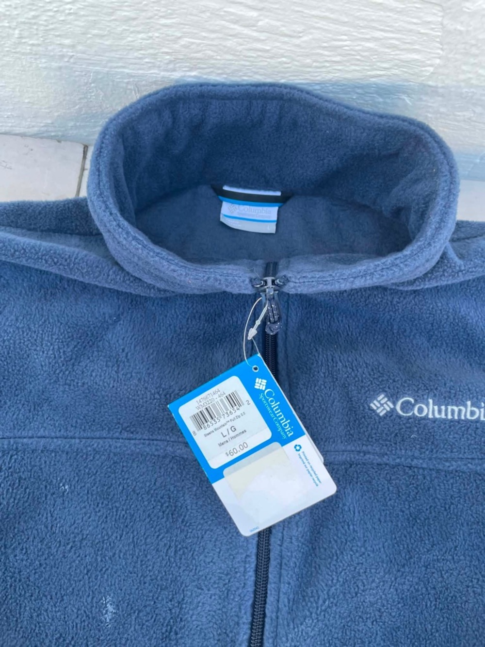 Columbia Navy Full-Zip Fleece Jacket - Picture 3 of 8